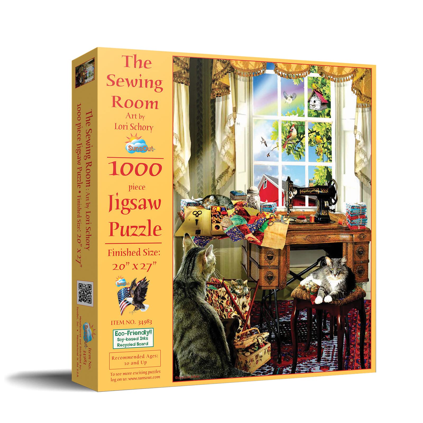 Amazon.com: SUNSOUT INC - The Sewing Room - 1000 pc Jigsaw Puzzle
